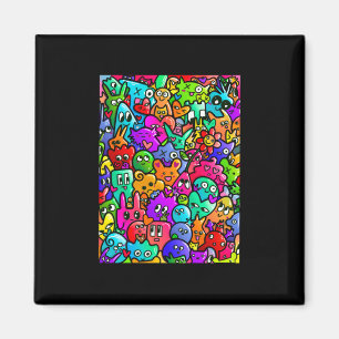 Monster Graffiti Sticker Magnet