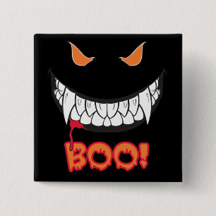 Monster Grin Boo! Männerknopf Button