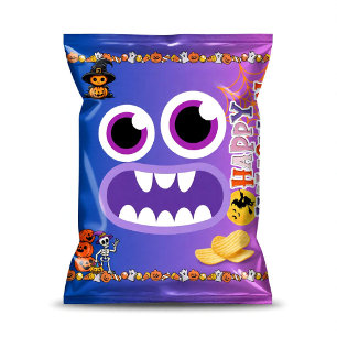 Monster Halloween Chip-Tüten-Verpackungen Partyges Notizblock