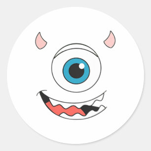 Monster Halloween Costume Monsters Universität Fam Runder Aufkleber