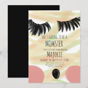 Monster-Halloween-Mumien-Baby-Shower-Einladung Einladung