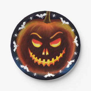 Monster Halloween-Party Plate - Kürbis! Pappteller