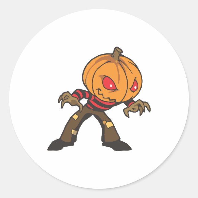 Monster Halloween   Runder Aufkleber (Vorderseite)