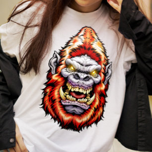 Monster Head: Big Foot Yeti Sasquatch Roter T - Sh T-Shirt
