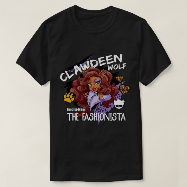 Monster High Clawdeen Wolf The Fashionista T-Shirt (Design vorne)