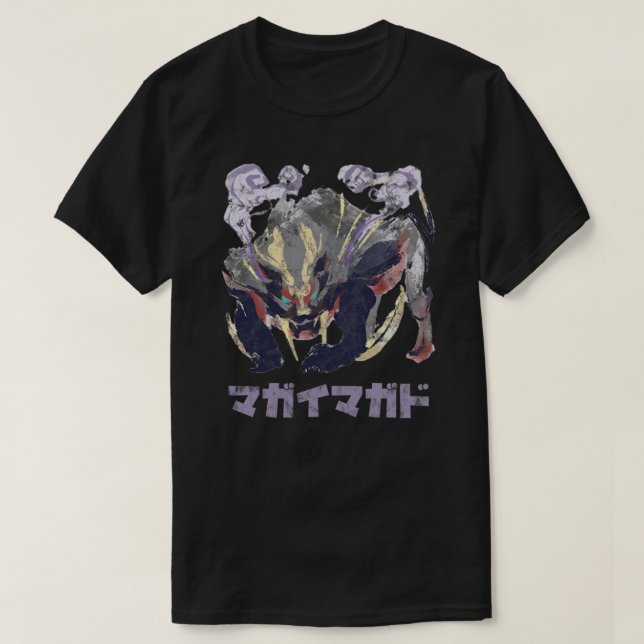 Monster Hunter Rise Magnamalo Kanji Icon T-Shirt (Design vorne)