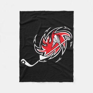 Monster-Hurrikan-Sturm-Hockey-Logo Fleecedecke