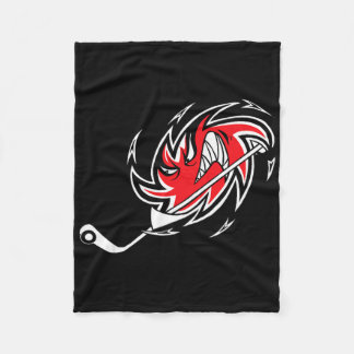Monster-Hurrikan-Sturm-Hockey-Logo Fleecedecke