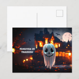 Monster Illustration Halloween Postkarte