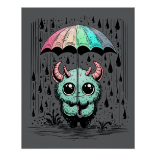 Monster im Regen Poster