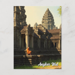Monster in Angkor Wat Kambodscha Postkarte