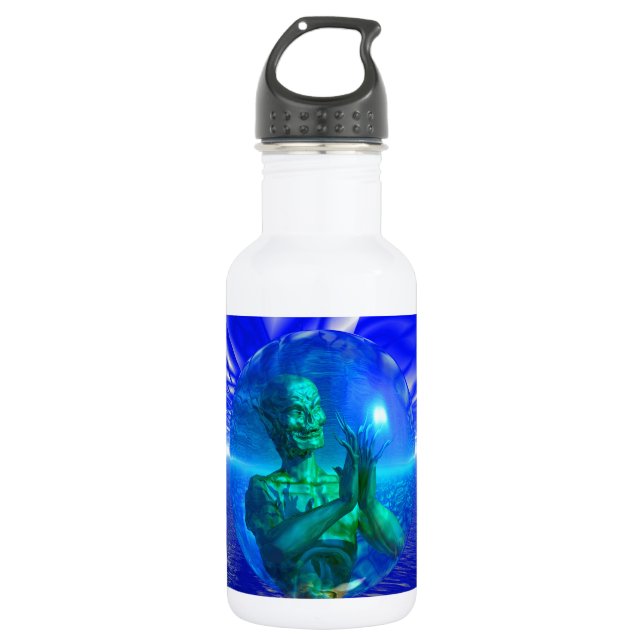 Monster in einer Blase Edelstahlflasche (Vorderseite)