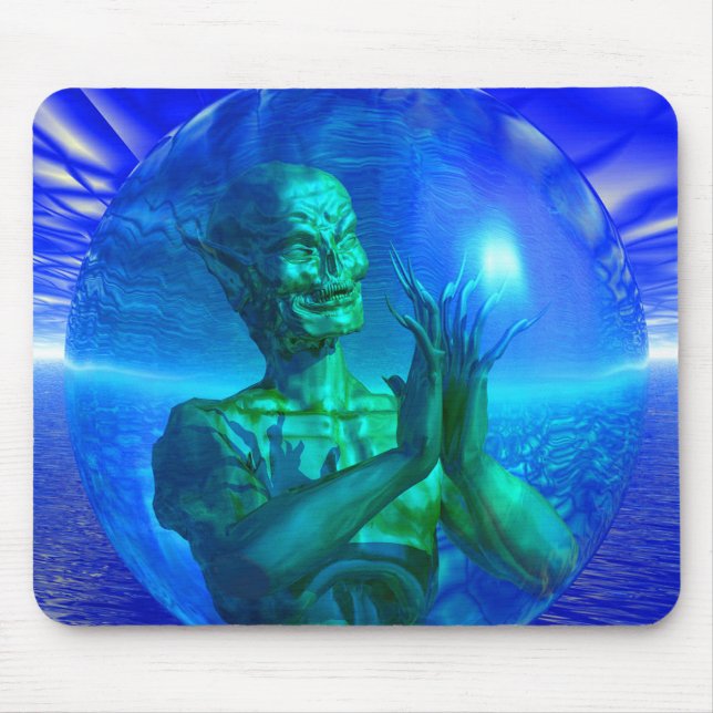 Monster in einer Blase Mousepad (Vorne)