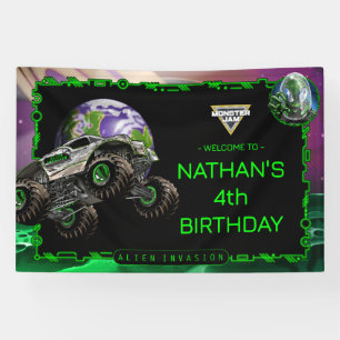 Monster Jam - Alien Invasion Geburtstag Banner