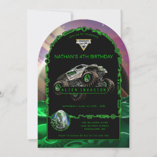 Monster Jam - Alien Invasion Geburtstag Einladung