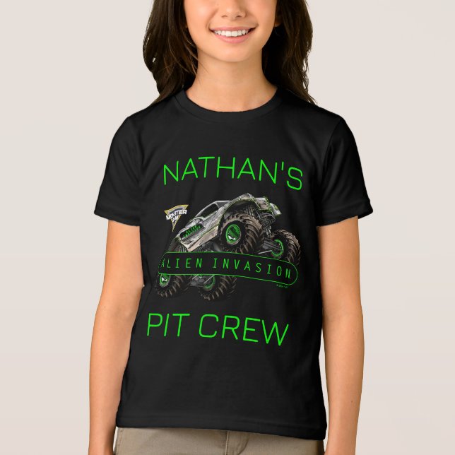 Monster Jam - Alien Invasion Pit Crew Tri-Blend Shirt (Vorderseite)