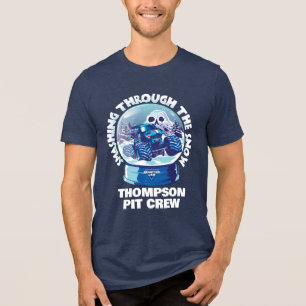 Monster Jam "Durch den Schnee pflügen" Tri-Blend Shirt