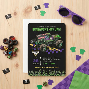 Monster Jam - Grave Digger Geburtstag Einladung
