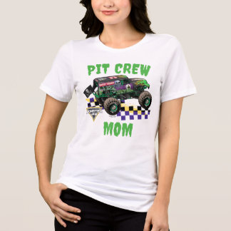 Monster Jam Grave Digger Pit Crew Mama Tri-Blend Shirt