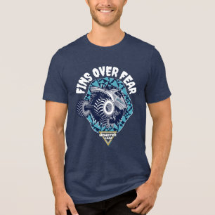 Monster Jam Megalodon - Flossen statt Angst Tri-Blend Shirt