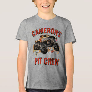 Monster Jam - Monster Mutt Geburtstags-Pit-Crew Tri-Blend Shirt