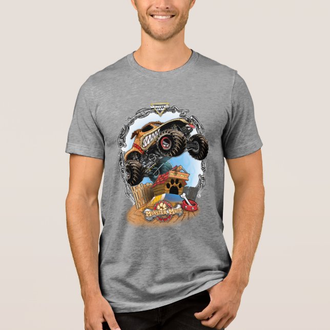 Monster Jam Monster Mutt Tri-Blend Shirt (Vorderseite)