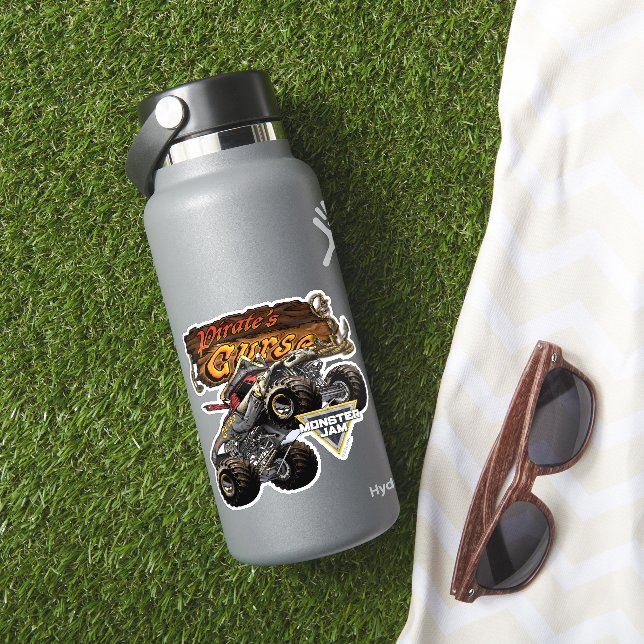 Monster Jam Pirate's Curse & Logo Aufkleber (HydroFlask Insitu)