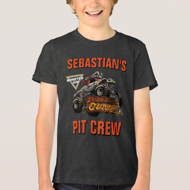 Monster Jam - Pirate's Curse Pit Crew Tri-Blend Shirt (Vorderseite)