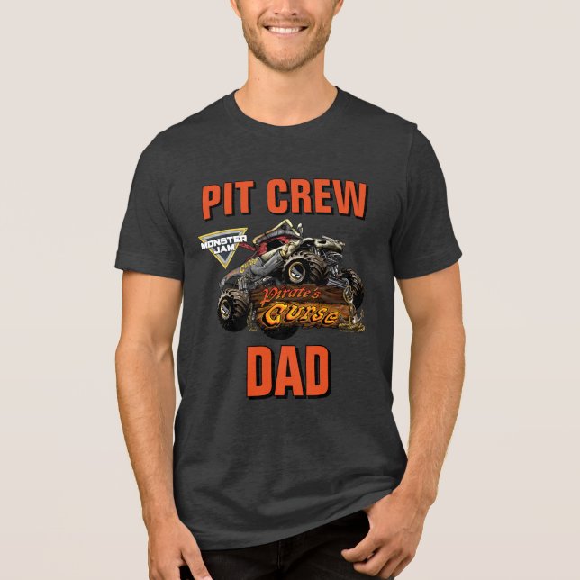 Monster Jam - Pirate's Curse Pit Crew Tri-Blend Shirt (Vorderseite)