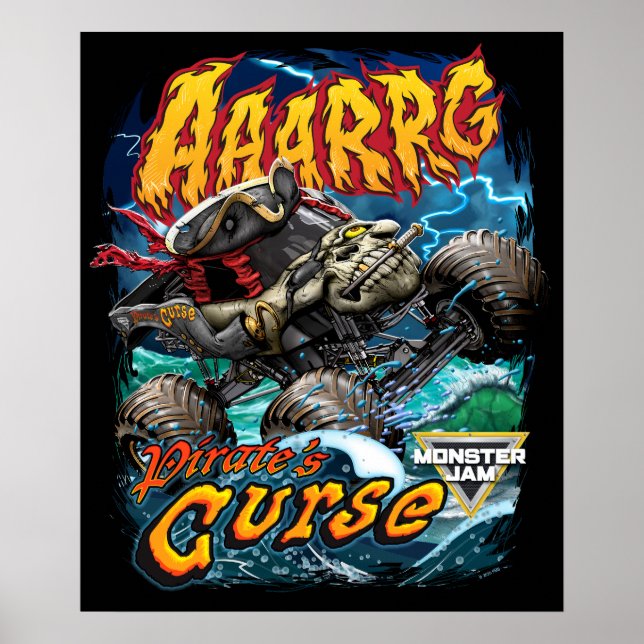 Monster Jam Pirate's Curse Poster (Vorne)