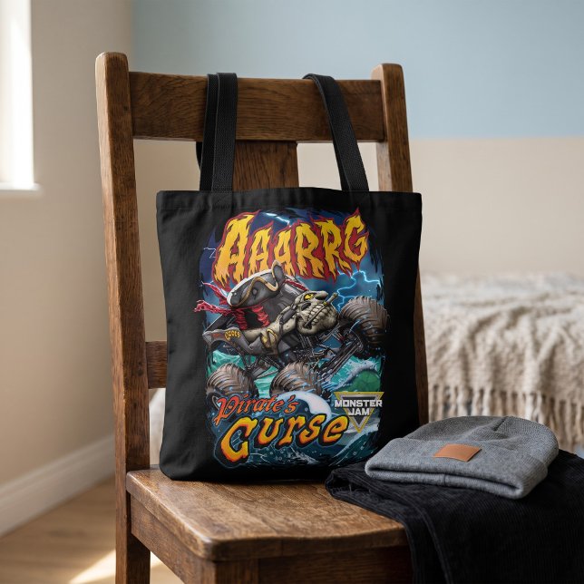 Monster Jam Pirate's Curse Tasche (Simulated tote bag on chair)