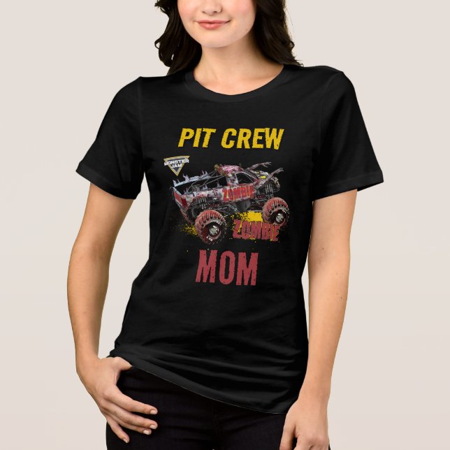 Monster Jam - Zombie Pit Crew Mama Tri-Blend Shirt (Vorderseite)