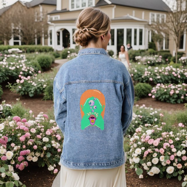 Monster Jeansjacke (Hochzeit Rückseite)
