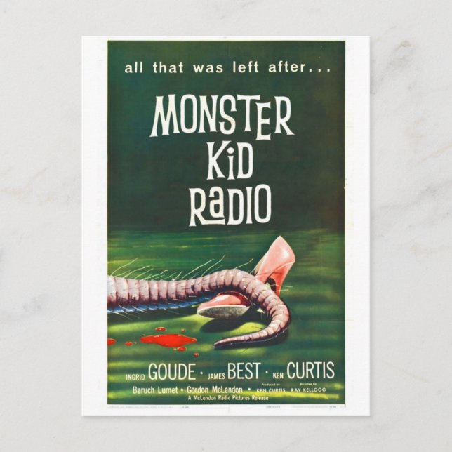 Monster Kid Radio trifft auf die Killer Shrews Pos Postkarte (Vorderseite)