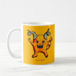 Monster-Kids-Name des niedlichen Horned-Demon-Cart Kaffeetasse