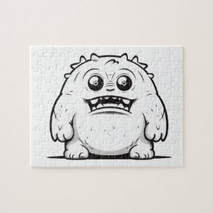 Monster Kontur Sketch Klein