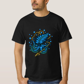 Monster-Kraken-Farbe T-Shirt