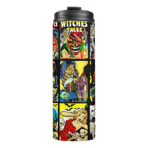Monster-Kreaturen Hexen Zombies Horror Art Thermosbecher