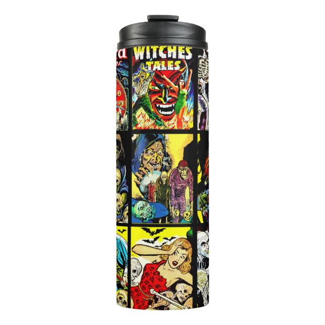 Monster-Kreaturen Hexen Zombies Horror Art Thermosbecher (Vorderseite)