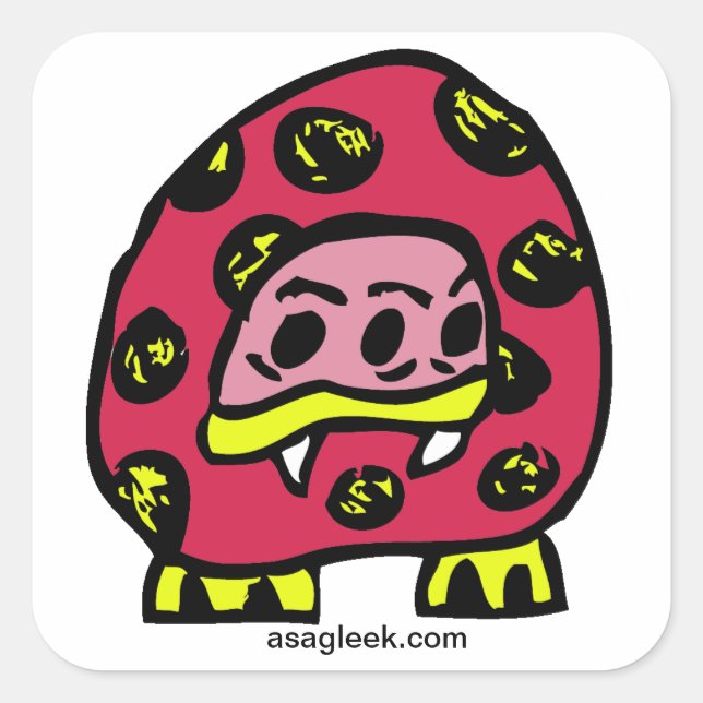 Monster Ladybug Sticker (Vorderseite)