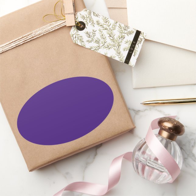 Monster Lila Oval Aufkleber (Schenken)