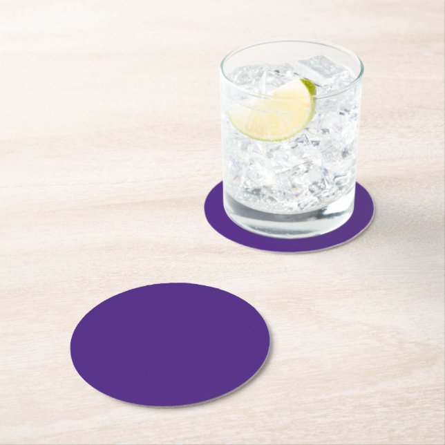 Monster Lila Round Paper Untersetzer (Vor Ort)