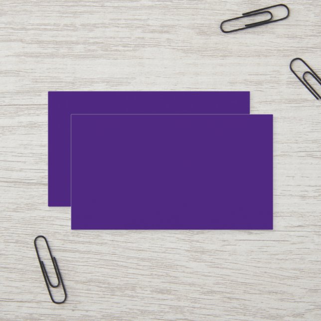 Monster Lila Standard Business Card Visitenkarte (Vorderseite/Rückseite Beispiel)