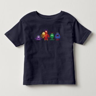 Monster Line Kleinkind Marine blau Tee