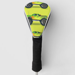 Monster-LKW auf Kalkgrün Golf Headcover