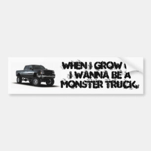 Monster-LKW Autoaufkleber