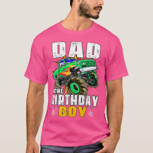 Monster LKW-Familie Party Vater des Geburtstags B T-Shirt