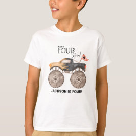 Monster LKW Geburtstag Brauchen 4 Speed Kinder T-Shirt