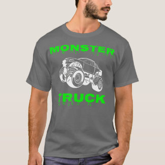 Monster LKW-Motiv cooles Geschenk T-Shirt