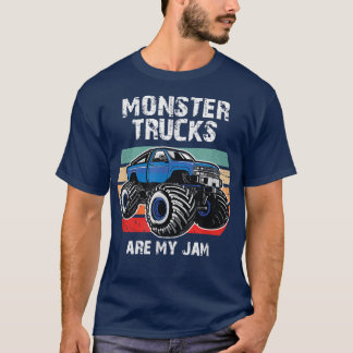 MONSTER-LKW SIND MEIN JAM; Retro bedrückt Big li T-Shirt